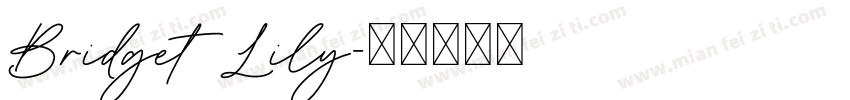 Bridget Lily字体转换